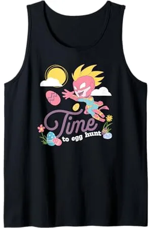Marvel Easter Time To Egg Hunt Captain Chibi Carol Tank Top