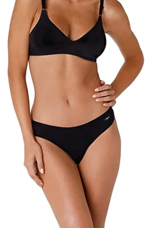 Lovable Slip aus Baumwolle Invisible Cotton Damen , Schwarz , 5/XL