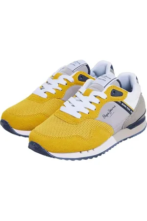 Pepe Jeans Jungen London Urban B Sneaker, Gelb (Rugby Yellow), 3