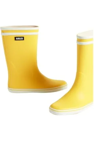 Aigle Damen MALOUINE 2 Gummistiefel, Gelb, Weiß, 40 EU