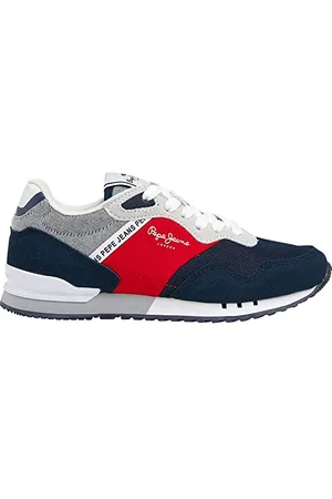 Pepe Jeans London Brighton B Sneaker, Blue (Navy), 36 EU