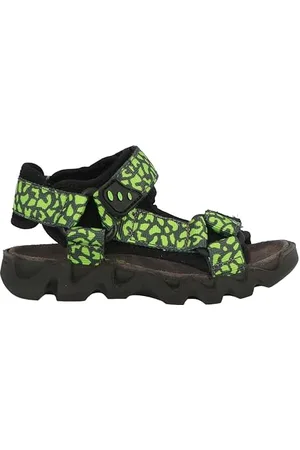 Lurchi 95L8003001 Sandale, Black-Lime, 29 EU Weit
