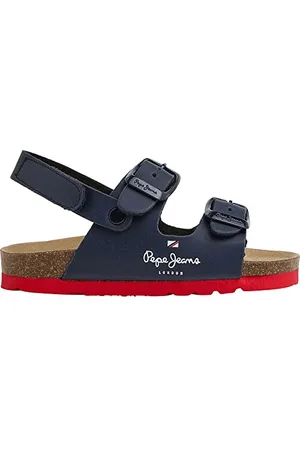 Pepe Jeans Jungen Bio Double Kansas Bk Sandale, Blau (Navy), 12