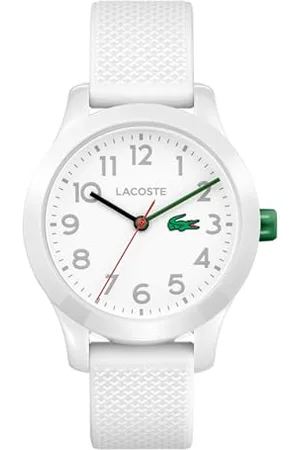 Lacoste Analog Quarzuhr für Kinder Kollektion .12.12 Kids mit Weisses Silikonarmband - 2030003
