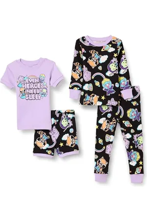 Amazon Disney | Marvel | Star Wars Mädchen Pyjama-Set, 4-Teilig (Zuvor Spotted Zebra), , 3 Jahre