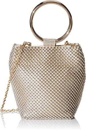 Jessica Mcclintock Damen Womens Gwen Ball Mesh Ring Wristlet Pouch Clutch Handtasche