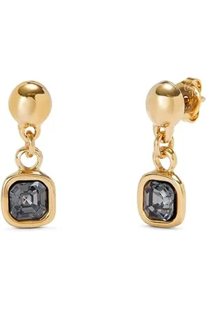 UNO de 50 UNOde50 Ohrringe, aus Metalllegierung, versilbert mit Sterlingsilber, roter Kristall, handgefertigter Schmuck, hergestellt in Spanien, Einheitsgröße, Goldfarben, Kein Edelstein