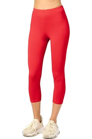 Merry Style Damen 3/4 Leggings Capri Leggings Damen aus Baumwolle Capri Sportleggings MS10-199 ( , L)