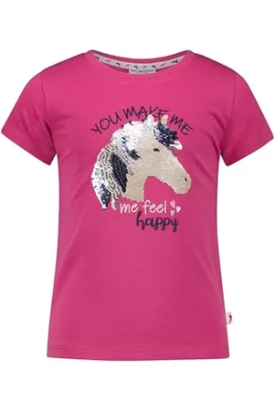 Salt & Pepper BY KIDS PARK Mädchen Pferde Stickmotiv und rev.Sequins T-Shirt, , 92 cm-98 cm