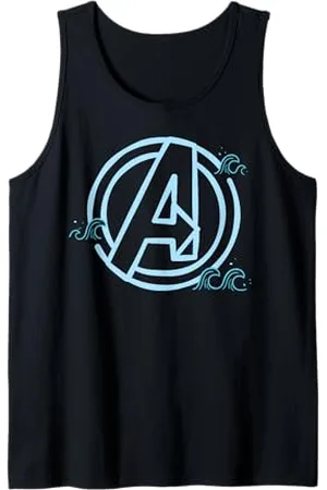 Marvel Super Heroes Avengers Icon Summer Vacay Beach Waves Tank Top