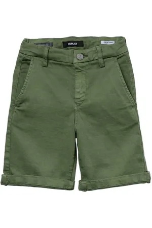 Replay Jungen Cargo-Shorts Regular Fit, (Grün), 16 Jahre
