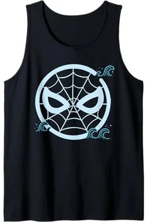 Marvel Super Heroes Spider-Man Icon Summer Vacay Beach Waves Tank Top