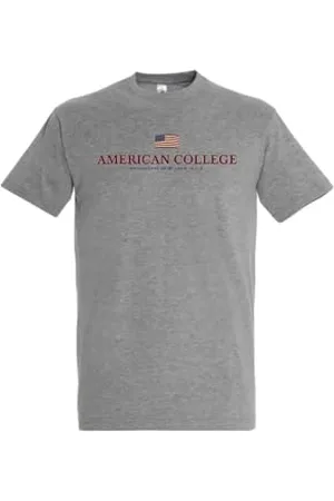 American College Unisex Herren Damen Manner Frauen T-Shirt, , M
