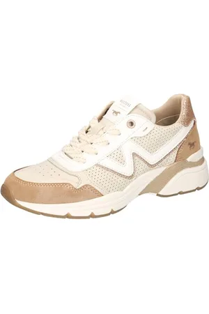 Mustang Damen 1512-302 Schnuerhalbschuh, Erde/ivory, 36 EU