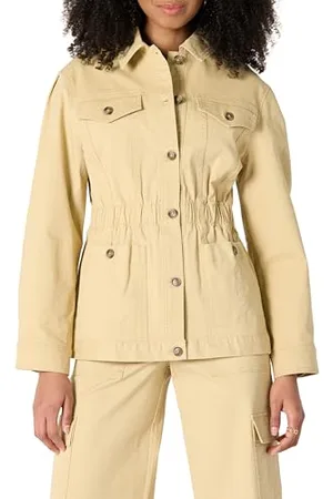 Amazon Damen Mittelschwere Jacke aus Baumwolltwill In Normaler Passform, , M