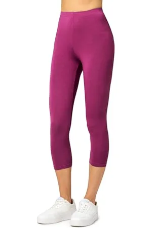 Merry Style Damen Leggings 3/4 Capri Leggings aus Viskose MS10-144 ( , L)