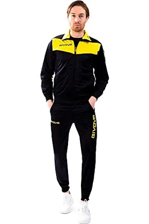 Givova Visa-Trainingsanzug, Triacetat 4S, blau/gelb, Größe: 5XL