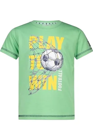 Salt & Pepper BY KIDS PARK Jungen Fußball Print auf Vorder-und Rückseite T-Shirt, , 104 cm-110 cm