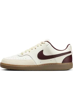 Nike Herren Court Vision LO Sneaker, Sail/Burgundy Crush-Lt Khaki, 45.5 EU