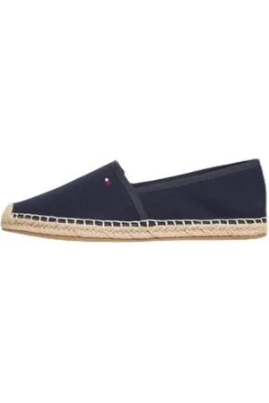Tommy Hilfiger Damen Espadrilles Flag Canvas mit Logo, Blau (Space Blue), 40
