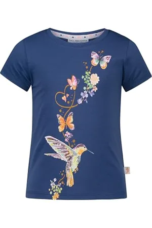 Salt & Pepper BY KIDS PARK Mädchen Colibri Glitterprint und Pailletten T-Shirt, , 104 cm-110 cm