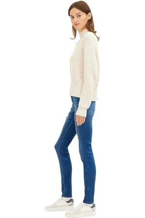 TOM TAILOR Damen 1035758 NELA Extra Skinny Jeans, 10119-Used Mid Stone Blue Denim, 25W / 30L