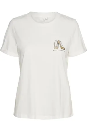 VERO MODA VMVILLA S/S O-Neck T-Shirt JRS BTQ GA