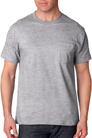 Hanes Herren Heavyweight Pocket T-Shirt, Beefy-T Full-Cut Cotton Pocket Tee für Männer, Crewneck T-Shirt für Männer, 1er oder 2er Pack, , 1 Stück, XL
