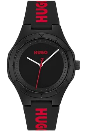 HUGO BOSS Analog Quarzuhr für Herren Kollektion #LIT for HIM mit Silikonarmband Silikonarmband - 1530343