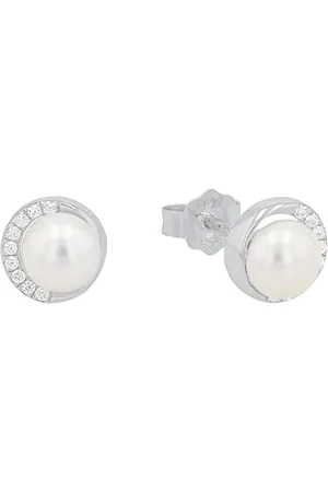 QS by s.Oliver S. Oliver Ohrringe für Damen, Zirkonia / 925 Sterling Silber, Rhodiniert