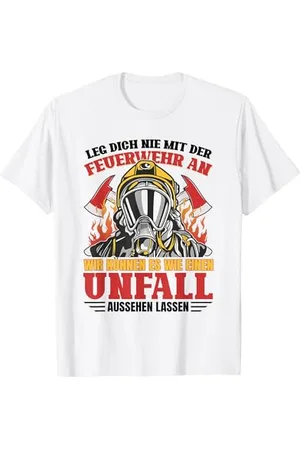 witzige und lustige Sprüche Feuerwehr Spruch Geschenke Zubehör Lustig Einsatz Geburtstag T-Shirt