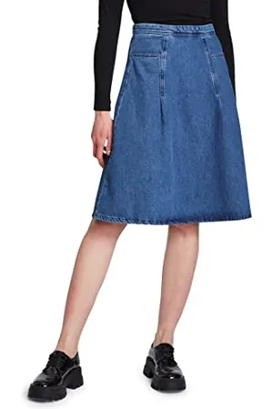 Cartoon Damen 9184/7201 Rock, Blau, 42 EU