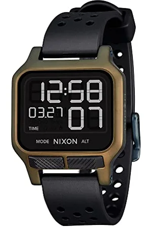 Nixon Herren Digital LCD-Digitalmodul Uhr mit Silikon Armband A13201085-00
