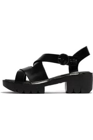 Fly London Damen ERIA536FLY Sandal, Black, 37 EU