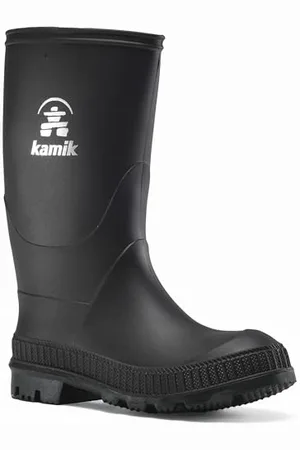 Kamik STOMP EK4149F, Unisex-Kinder Gummistiefel, Schwarz (Black-noir BKA), 35 EU (2.5 UK)