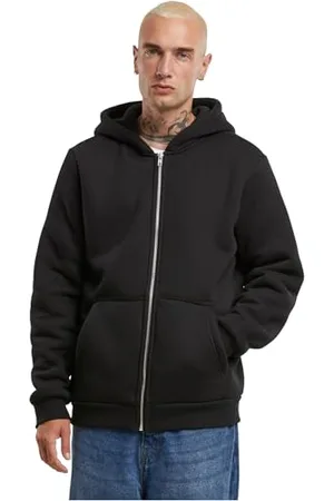 Urban classics Herren Kapuzenpullover Bonded Sherpa Zip Hoody, Männer Kapuzenjacke, Größen S - 5XL