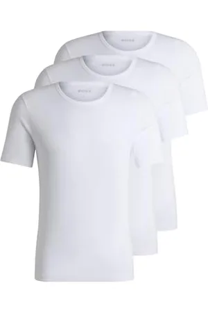 HUGO BOSS Herren T-Shirt, Weiß 100, L