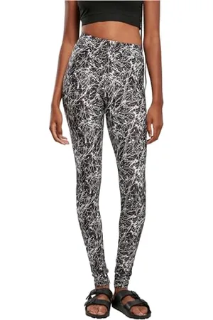 Urban classics Damen Ladies Soft AOP Leggings Yoga Pants, , S