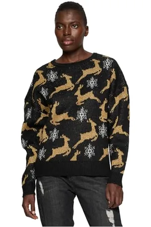 Urban classics Damen TB4559-Ladies Oversized Christmas Sweater Sweatshirt, , XXL