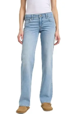 Lee Damen Jeans Zoe, Low Rise Straight Fit, Gerades Bein