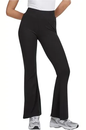 Urban classics Damen Ladies High Waist Rib Flared Leggings Yoga Pants, , S EU