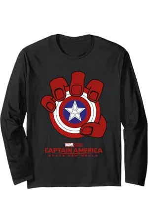 Marvel Captain America Icon Langarmshirt