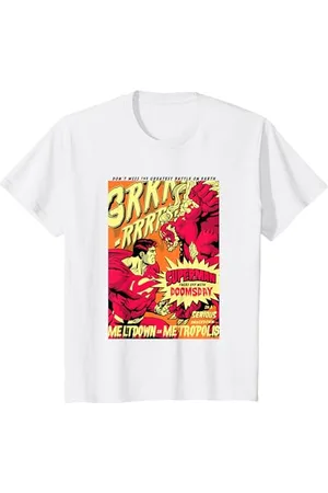DC Comics Originals Kinder Superman Face Off With Doomsday T-Shirt