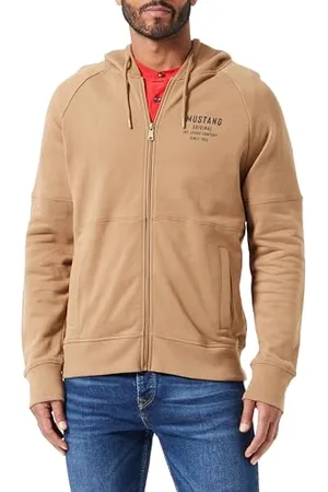 Mustang Herren Style Bastian Paneled Zip-Up Kapuzenpullover, , L