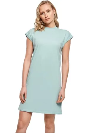 Build Your Brand Damen By101-ladies Turtle Extended Shoulder Casual Dress, , M EU