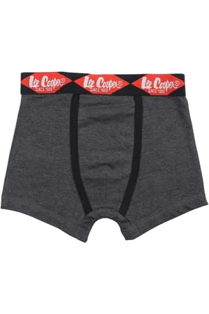 Lee Boxershorts, Kinder, Junge, Mädchen, (6 bis 16 Jahre), Boxershorts, Höschen, Kinderunterwäsche, weich, warm, atmungsaktiv, Modell GLC018 Kids S3-16A, GRIS