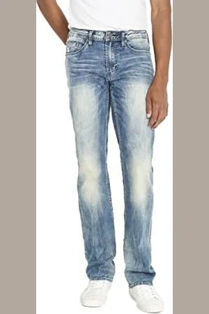 Buffalo David Bitton Herren Leg with Stretch Fabric Relaxed Straight Driven Jeans, , 38W / 34L