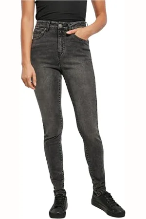 Urban classics Damen Ladies High Waist Skinny Hose Jeans, , 27/32