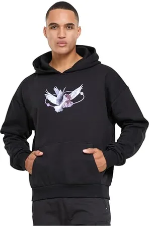 Mister Tee Herren MT2476-Vive La Liberte Oversize Hoody Kapuzenpullover, Black, L