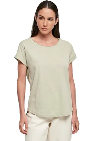 Build Your Brand Damen BY036-Ladies Long Slub Tee T-Shirt, , XXL
